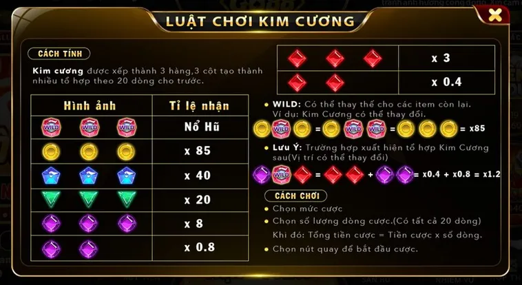 Trò Chơi Nổ Hũ Kim Cương B52Club Săn Jackpot Lớn Với Cách Chơi Hấp Dẫn